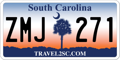SC license plate ZMJ271