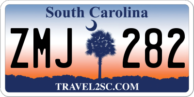 SC license plate ZMJ282
