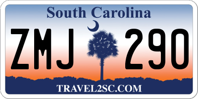 SC license plate ZMJ290