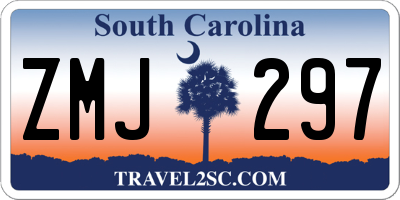 SC license plate ZMJ297