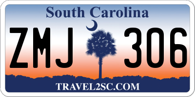 SC license plate ZMJ306