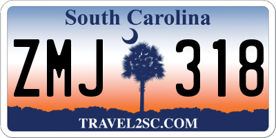 SC license plate ZMJ318