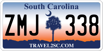 SC license plate ZMJ338