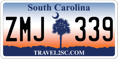 SC license plate ZMJ339