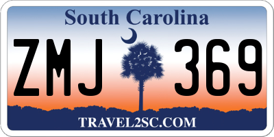 SC license plate ZMJ369