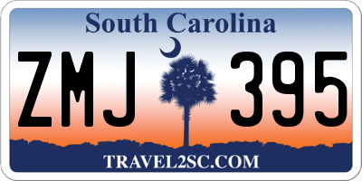 SC license plate ZMJ395