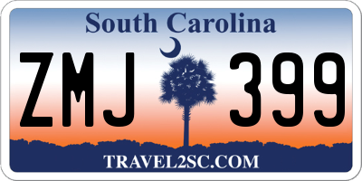 SC license plate ZMJ399