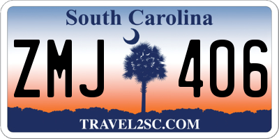 SC license plate ZMJ406
