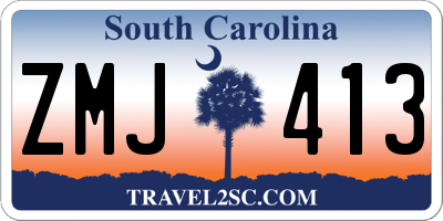 SC license plate ZMJ413