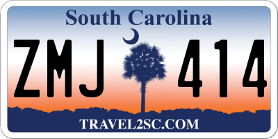 SC license plate ZMJ414