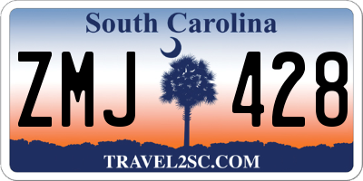 SC license plate ZMJ428