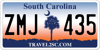SC license plate ZMJ435