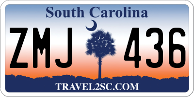 SC license plate ZMJ436