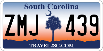 SC license plate ZMJ439
