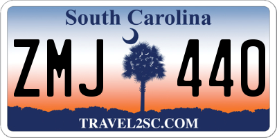 SC license plate ZMJ440