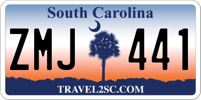 SC license plate ZMJ441