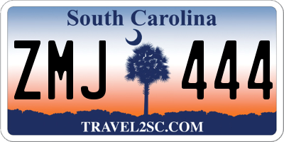 SC license plate ZMJ444