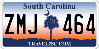 SC license plate ZMJ464