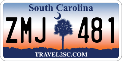 SC license plate ZMJ481