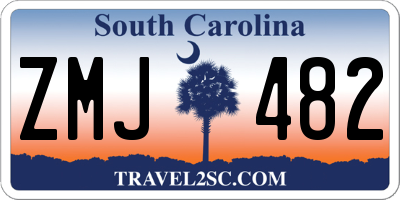 SC license plate ZMJ482