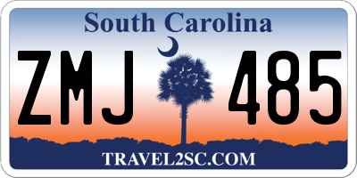SC license plate ZMJ485