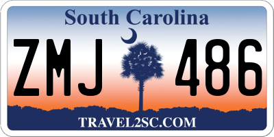 SC license plate ZMJ486