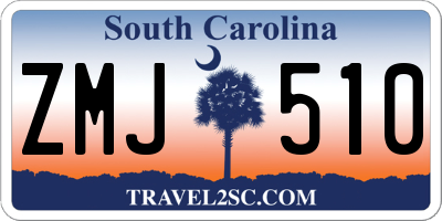 SC license plate ZMJ510