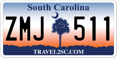 SC license plate ZMJ511