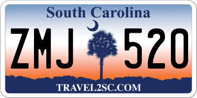 SC license plate ZMJ520