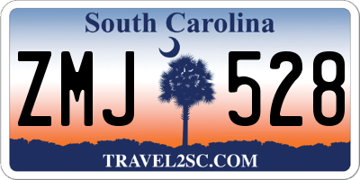 SC license plate ZMJ528