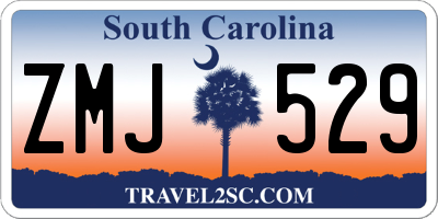 SC license plate ZMJ529