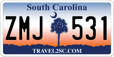 SC license plate ZMJ531