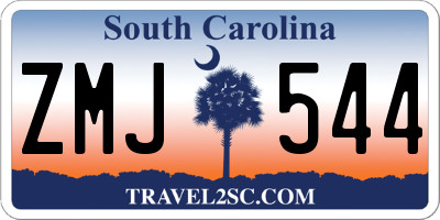 SC license plate ZMJ544