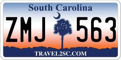 SC license plate ZMJ563