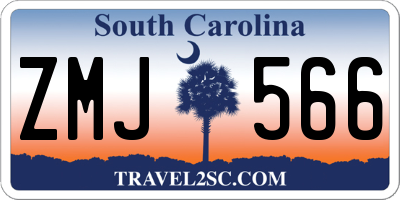 SC license plate ZMJ566