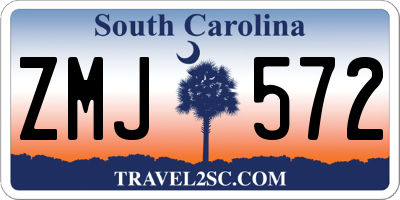 SC license plate ZMJ572