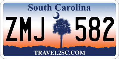 SC license plate ZMJ582