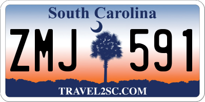 SC license plate ZMJ591