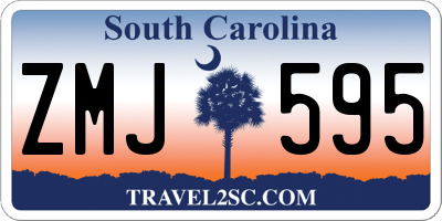 SC license plate ZMJ595