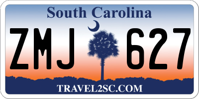 SC license plate ZMJ627