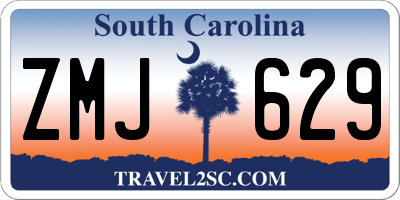 SC license plate ZMJ629
