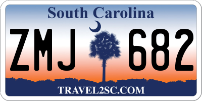 SC license plate ZMJ682