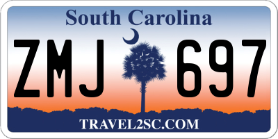 SC license plate ZMJ697