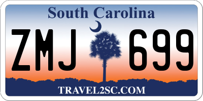 SC license plate ZMJ699