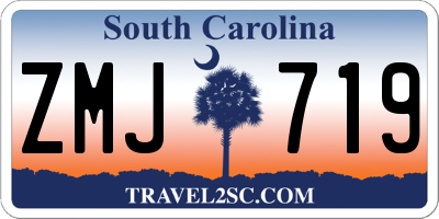 SC license plate ZMJ719