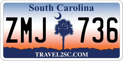 SC license plate ZMJ736