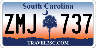 SC license plate ZMJ737