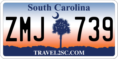 SC license plate ZMJ739