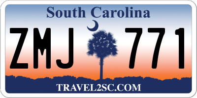 SC license plate ZMJ771