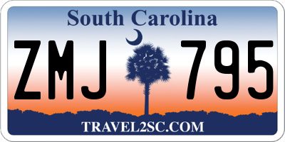 SC license plate ZMJ795
